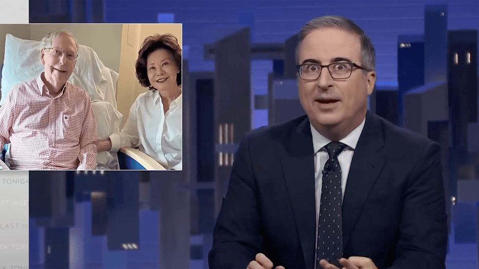John Oliver is back and he wants to know if Mitch McConnell is still alive