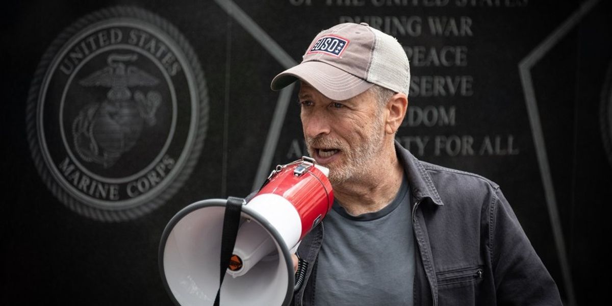 A $111B deal could silence all of Trump's critics — including Jon Stewart