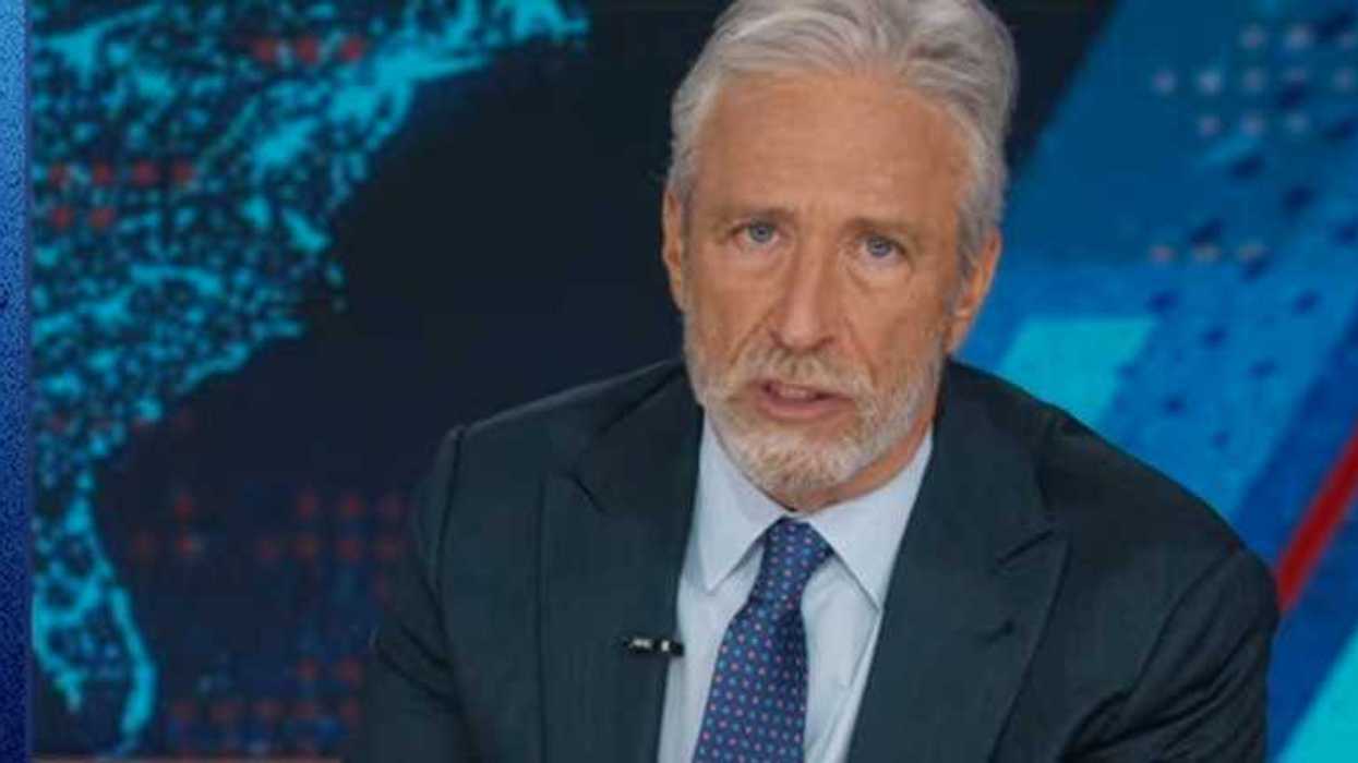 Jon Stewart loses it over MAGA’s surreal Cheesecake Factory meltdown