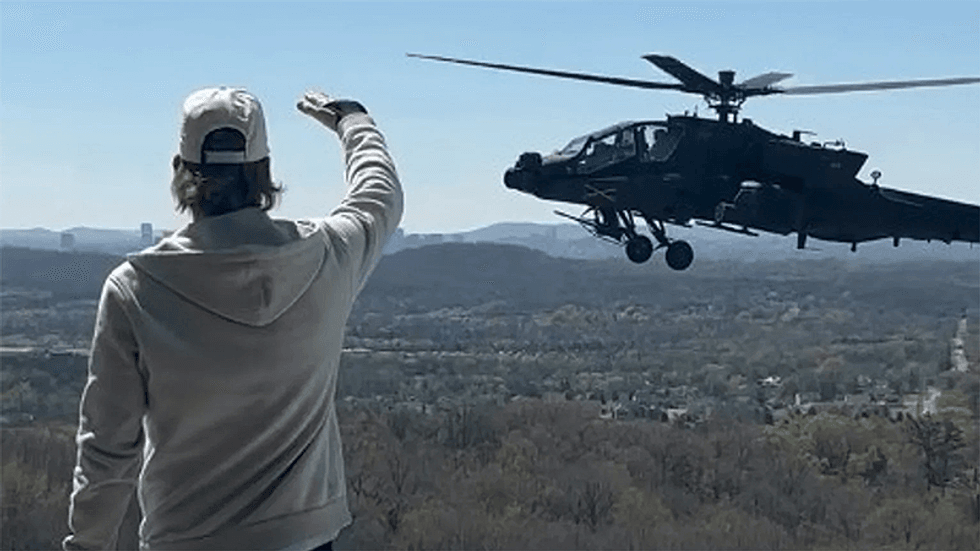 Kid Rock scores ride in Apache helicopter with Trump defense chief: Army sources