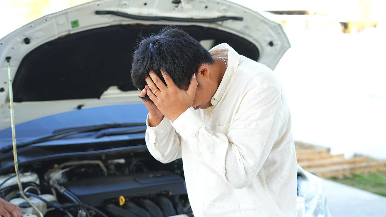 Broken down car