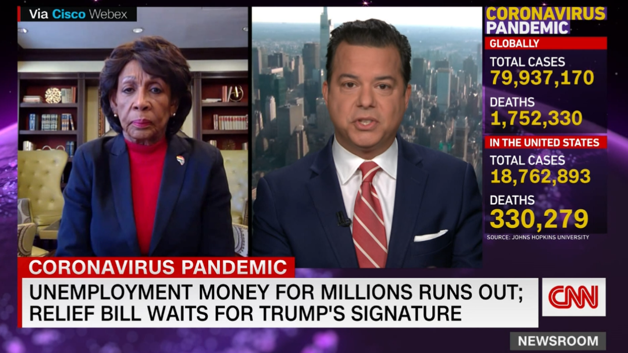 Maxine Waters goes off on Trump for political 'games' on the stimulus