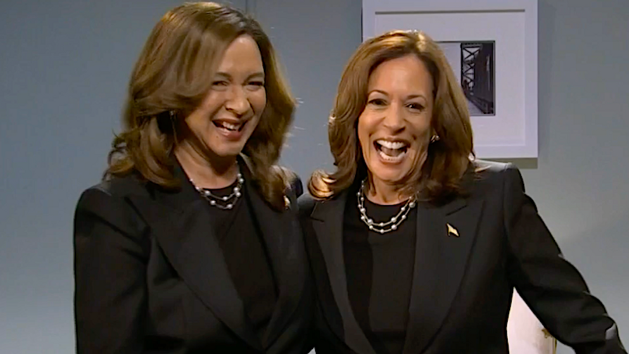 'You and me both sister': Kamala Harris appears alongside SNL alter ego Maya Rudolph