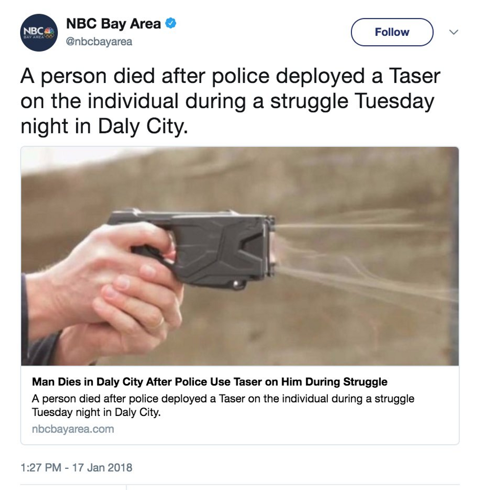 NBC report on taser death