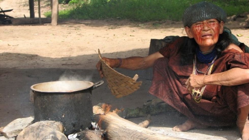 Noemi spends the afternoon tending to her potion; the ceremony begins at sundown