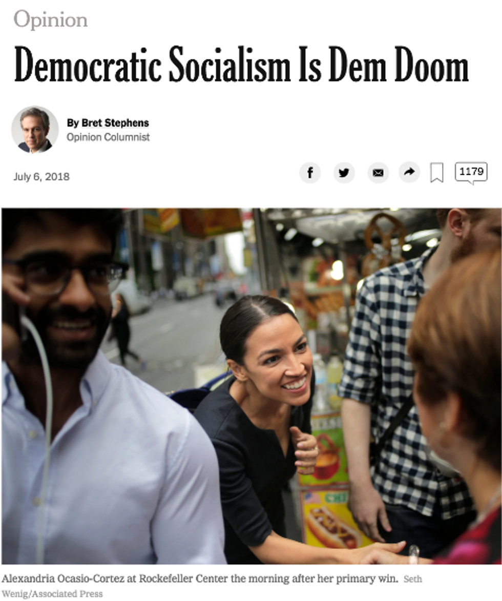 NYT: Democratic Socialism Is Dem Doom