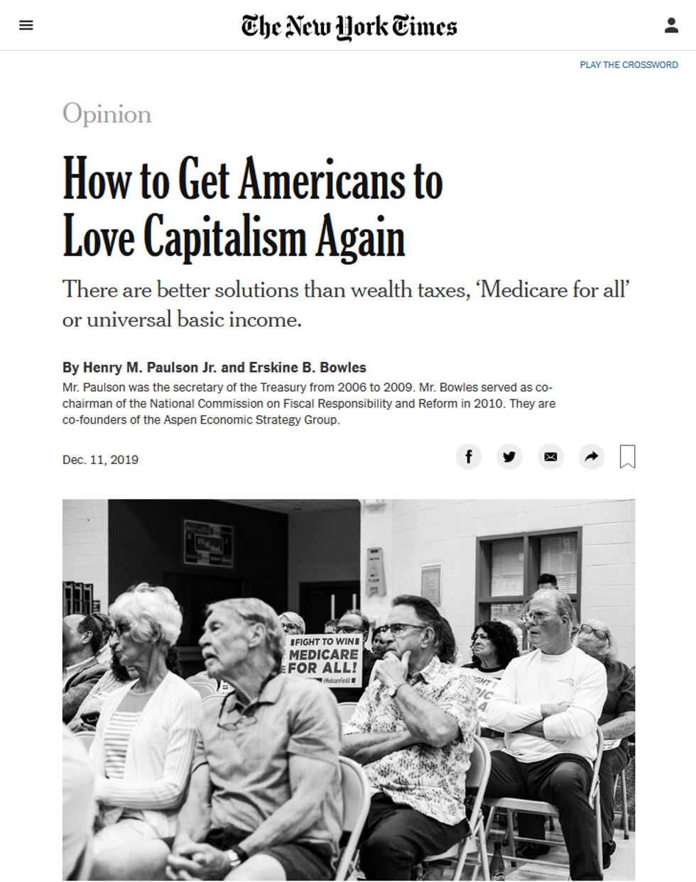 NYT: How to Get Americans to Love Capitalism Again