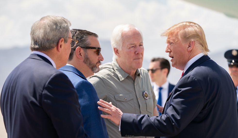 Texas Republican called out for 'desperate act' after failing to nab Trump endorsement