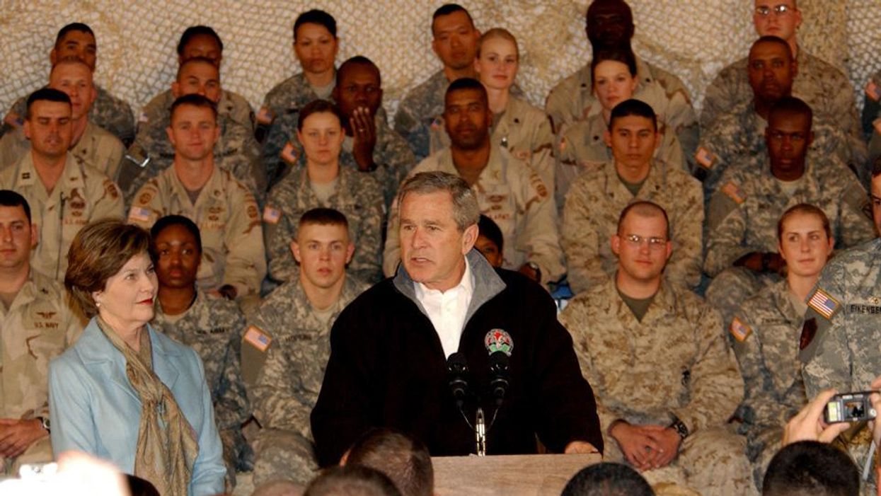 The final act of George W. Bush's deceptive reelection strategy is playing out before us