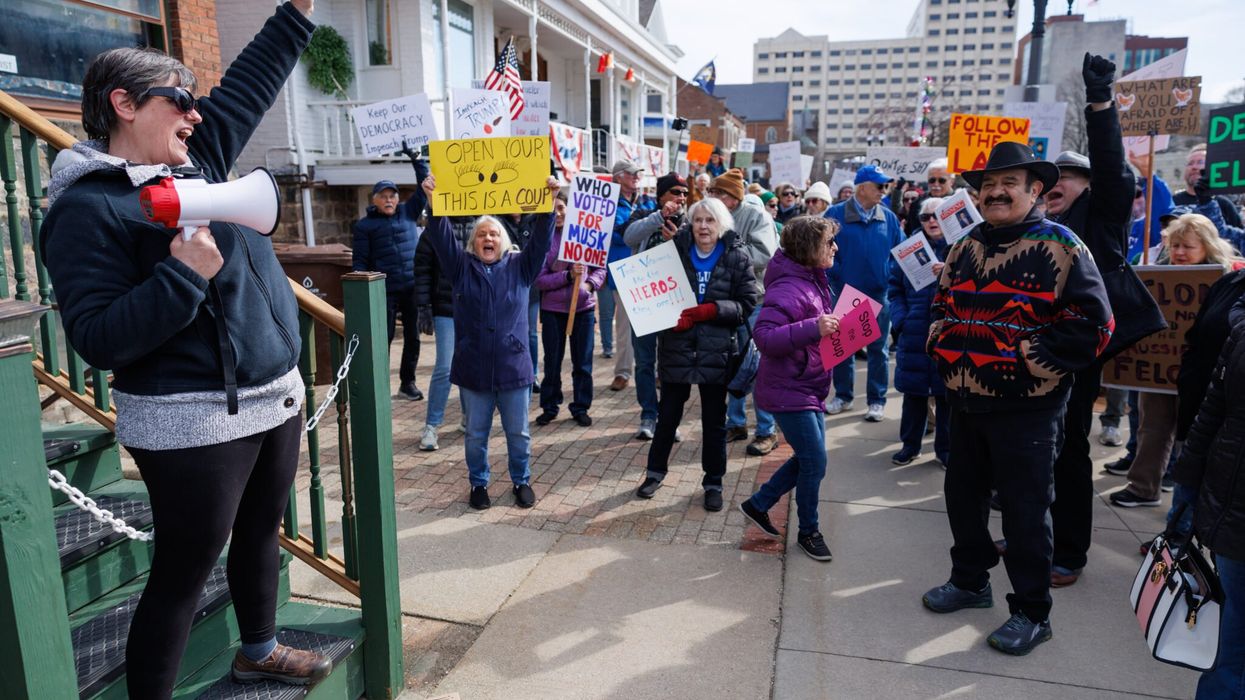 'One term Tom': Republican's staff locks office as 2,000 petitioners demand town hall