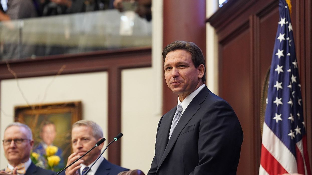 Ron DeSantis birthday card advertisement goes up in flames