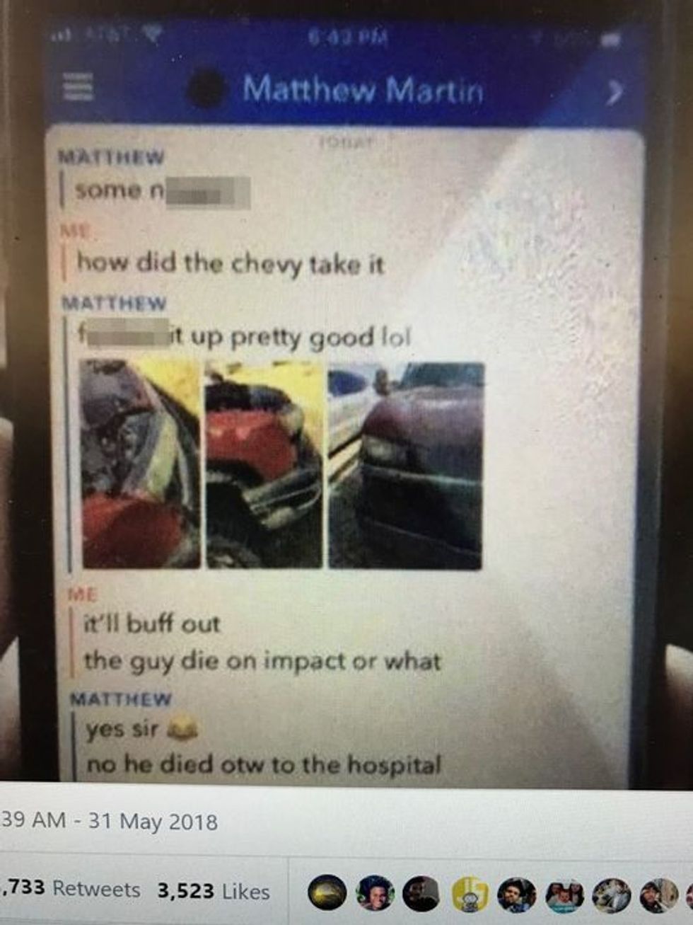 screenshot of Matthew Martin