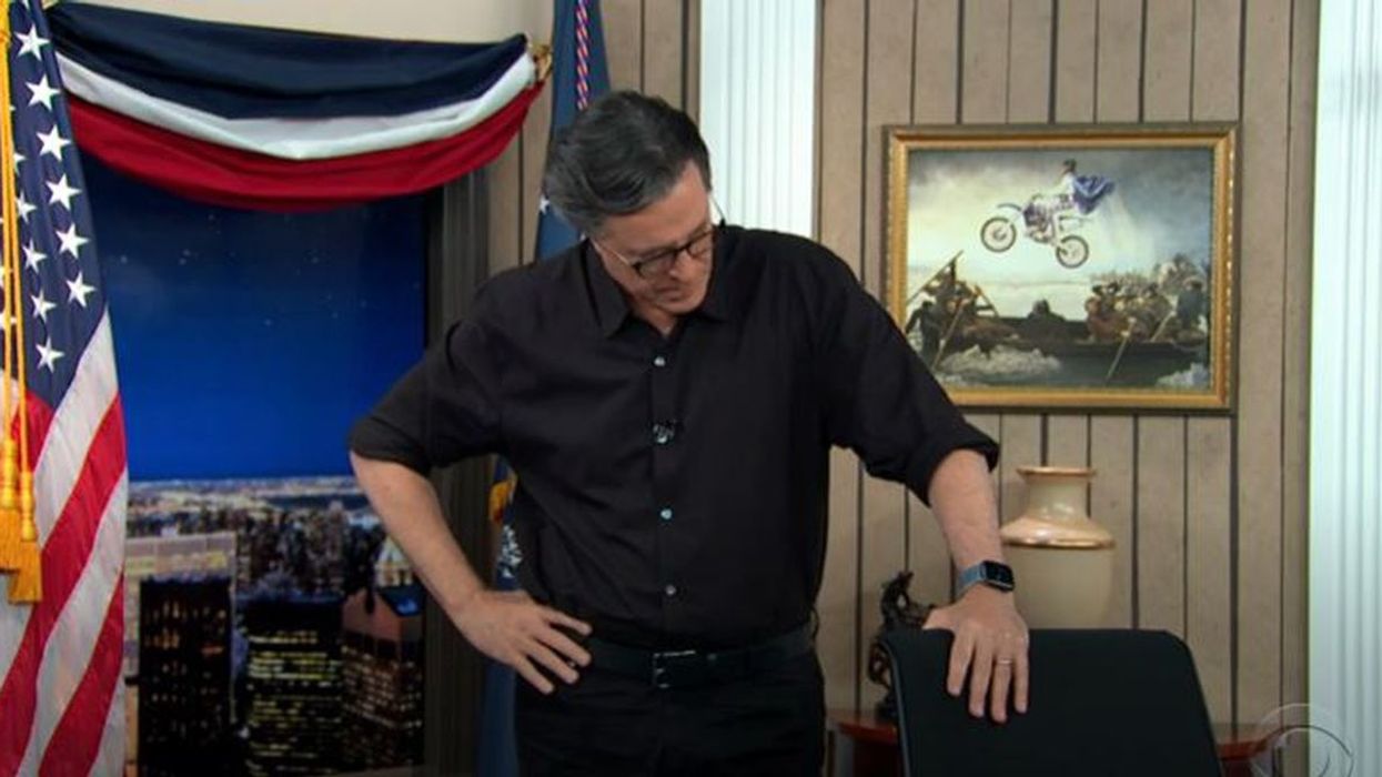 Live on election night, Colbert, Noah struggle to make comedy out of the unclear presidential results
