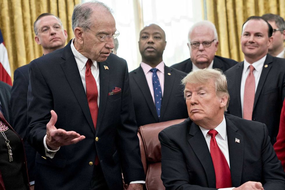 GOP senator’s hot mic moment blows massive hole in key Trump claim