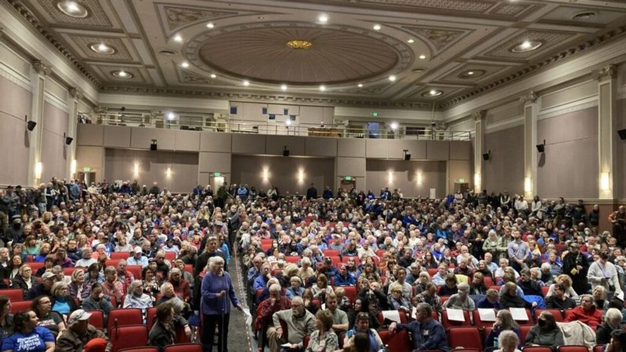 'Complicit': GOPer whines as 900 voters 'distressed by what is happening' gather without him