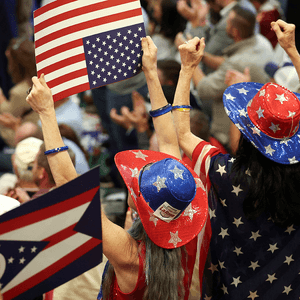 Supporters attend a campaign rally hosted by US President Donald Trump for US Senator Jon Husted (R-OH) and gubernatorial candidate Vivek Ramaswamy, in Chillicothe, Ohio, US, October 28, 2026. REUTERS/Kevin Lamarque