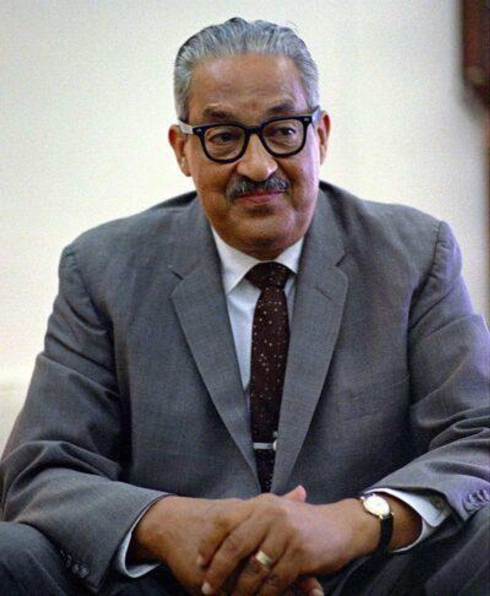 Thurgood Marshall, seen here in the White House in June 1967, the year he was appointed to the U.S. Supreme Court.