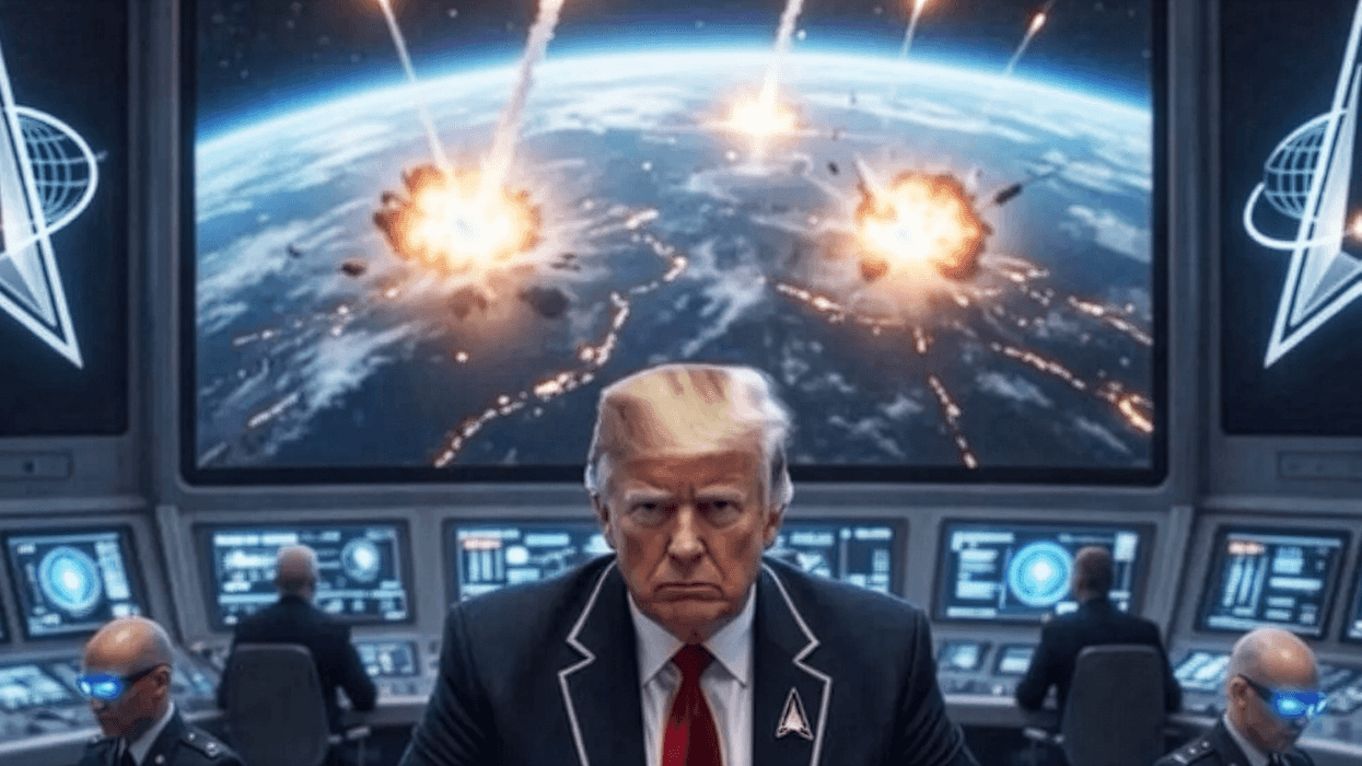 Critics pounce as Trump posts hair-raising image