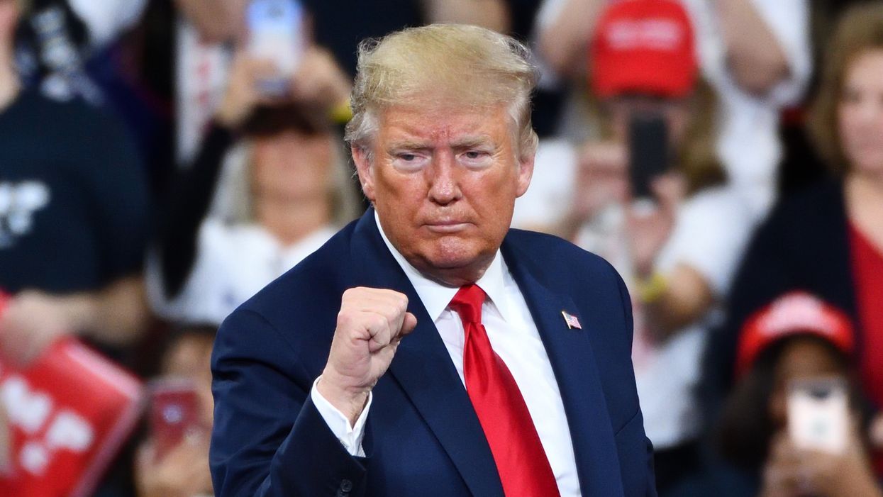 Trump signals he'll have to be dragged from the White House