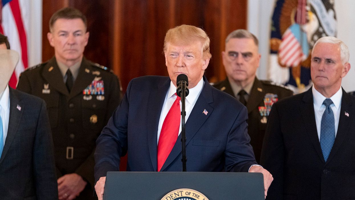 Trump falls for satirical website's fake news story about Twitter helping Biden