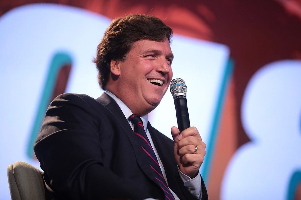 Tucker Carlson isn't fooling anyone