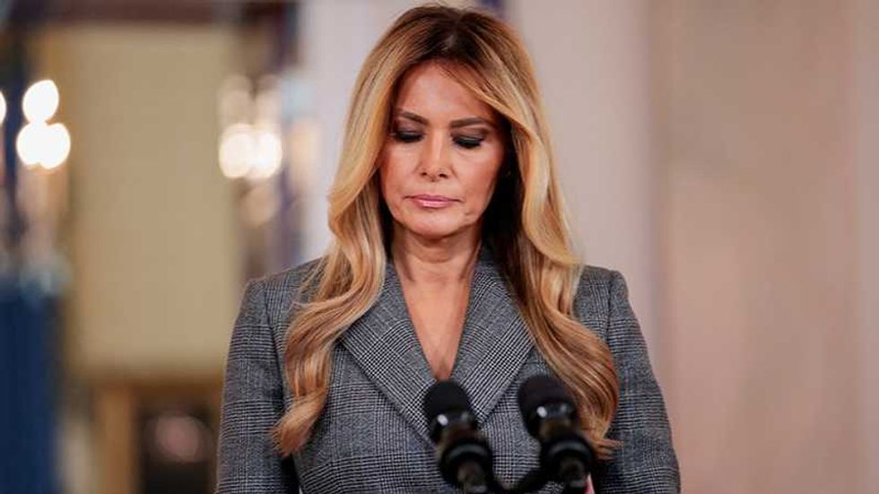 The bewildering reason behind Melania Trump's news conference