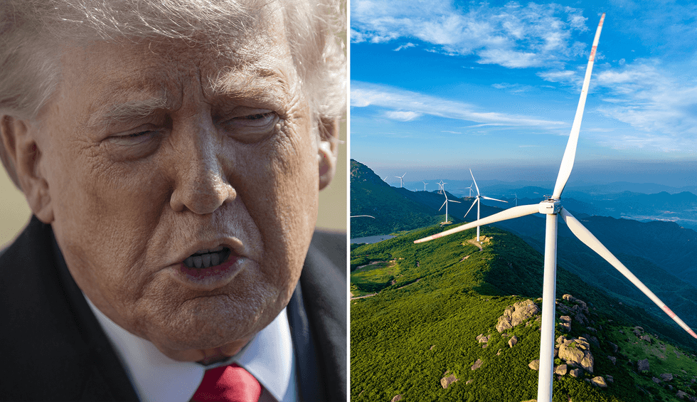 Trump pays french company $1 billion to cut wind energy just in time for energy crisis