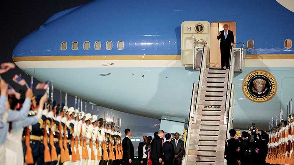 What Trump’s unusual move on 20-hour Air Force One flight to China revealed