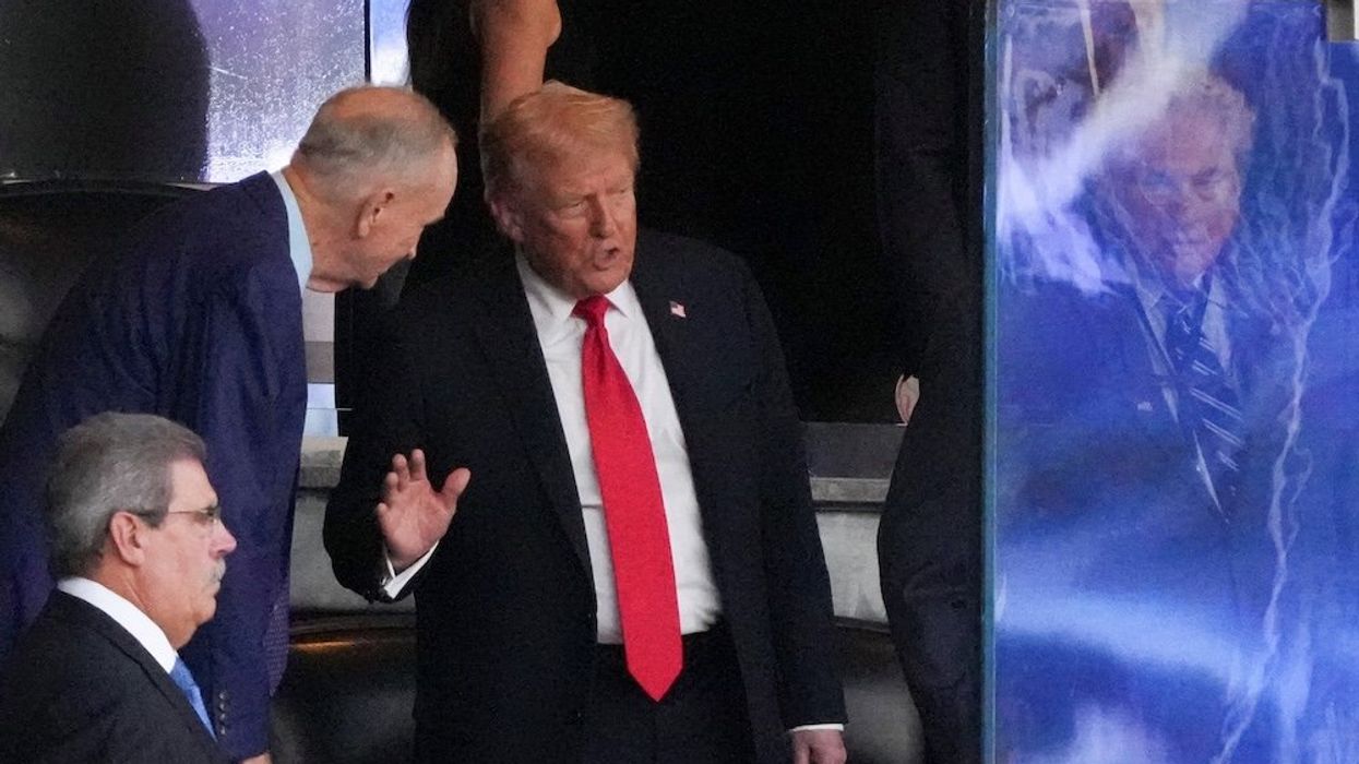 Trump mocked by famous Yankee Stadium sound effect after being shown on Jumbotron