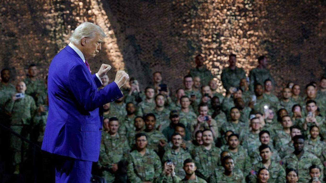 'Mad king': Trump teases 'fourth' term to US troops overseas