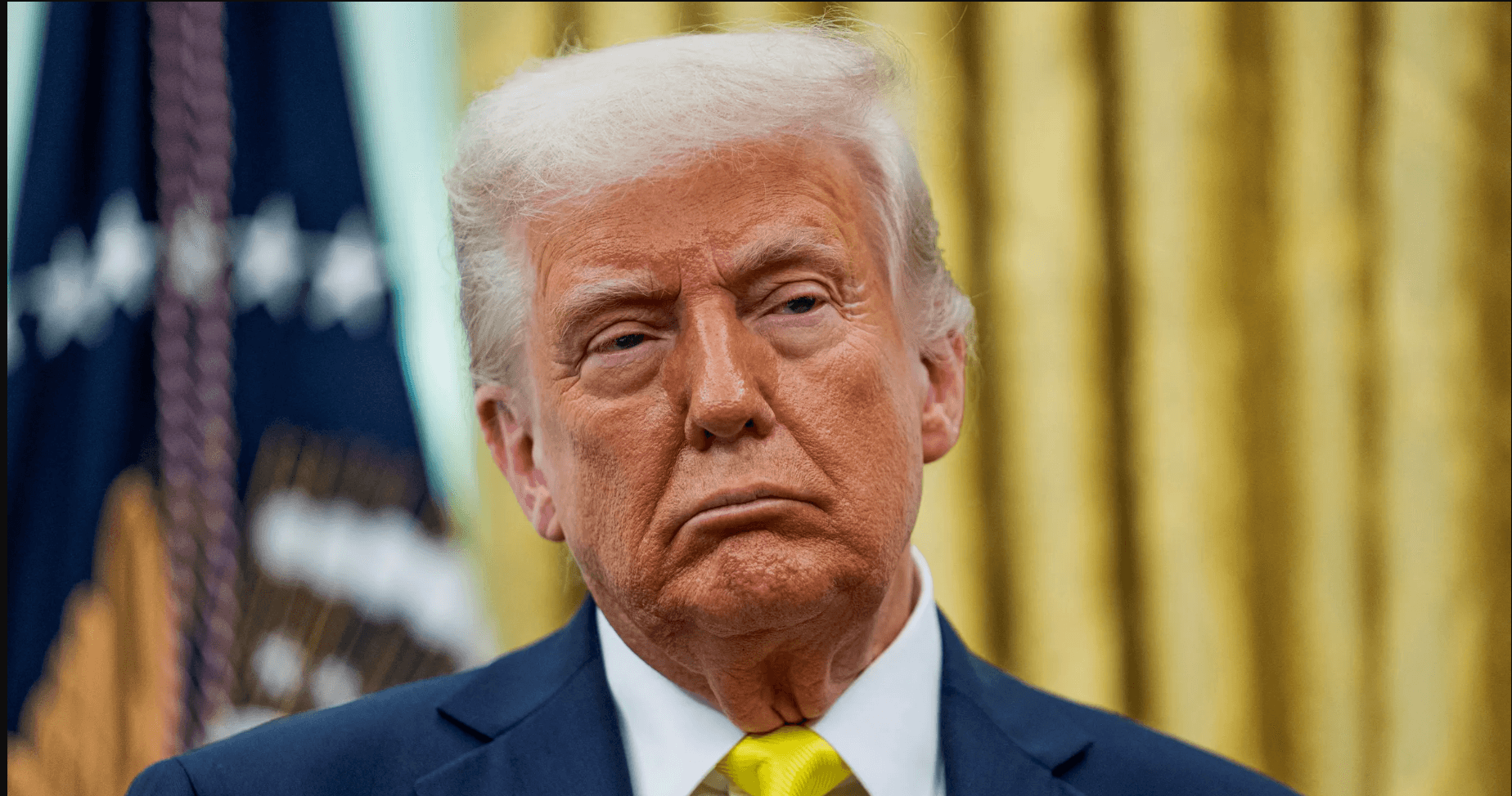trump frown