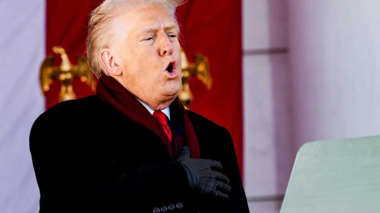 Trump caught stumbling over 'God Bless America' lyrics at Veterans Day ceremony