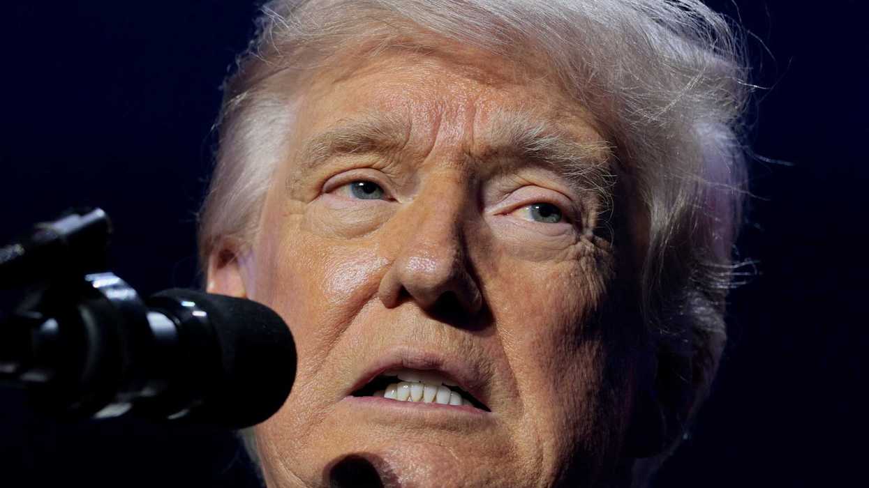 U.S. President Donald Trump speaks during a Turning Point USA event at Dream City Church in Phoenix, Arizona, U.S., April 17, 2026