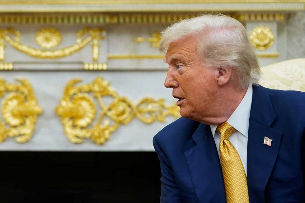 Trump dodges rules in rush to douse DC horse statues with gold