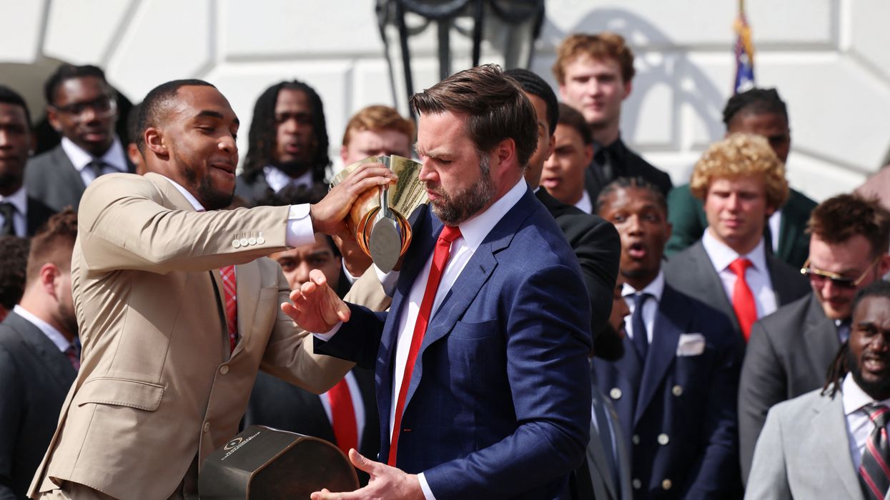 'Quite a metaphor': JD Vance brutally mocked after dropping national championship trophy