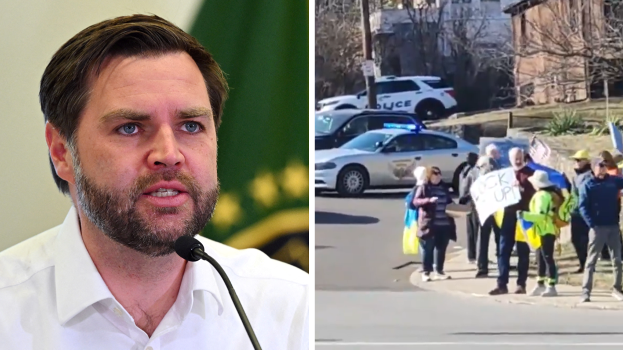 Vance slammed for using his child as a 'human shield' after claiming protesters 'chased' his daughter