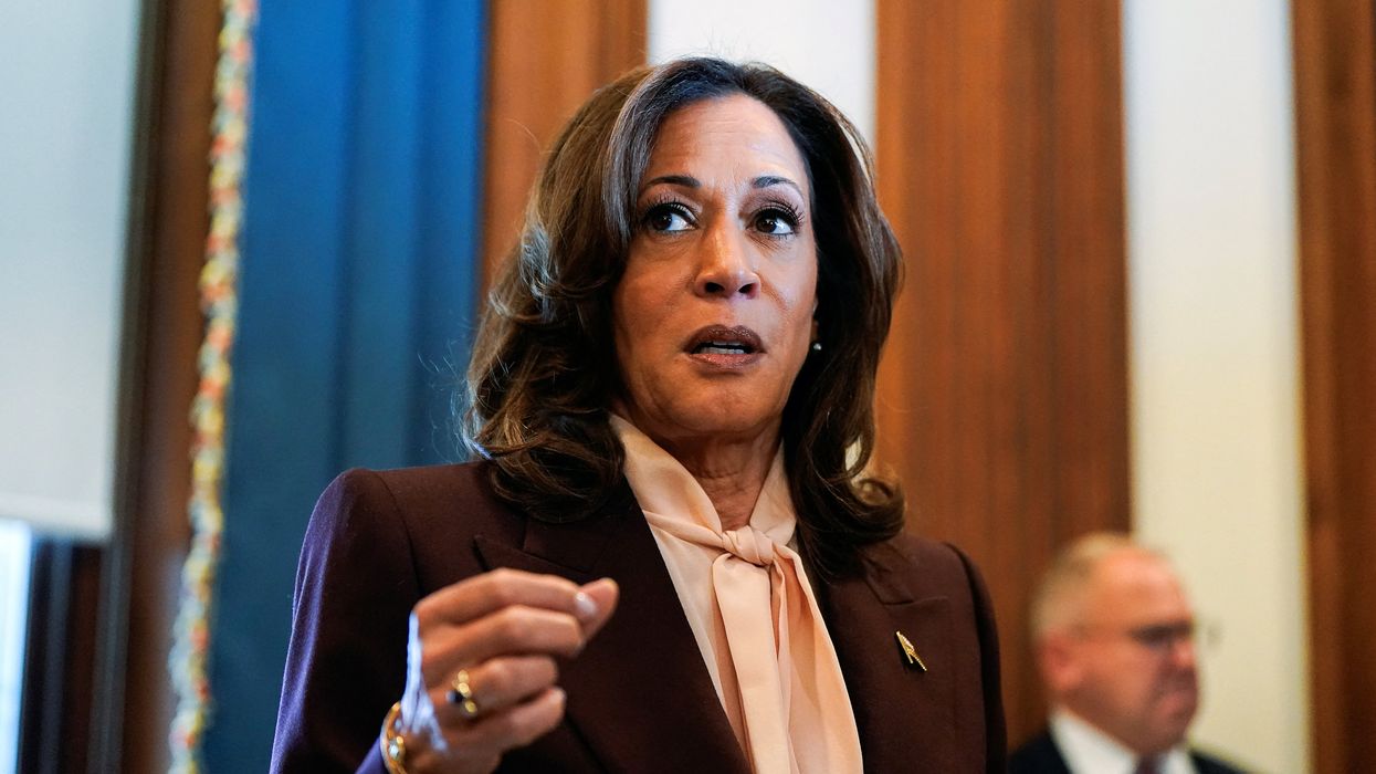Racist' husband of GOP senator won't shake Kamala Harris' hand