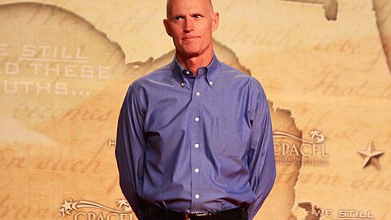 Rick Scott is begging states to return stimulus cash -- but GOP-run Florida is pushing for the exact opposite